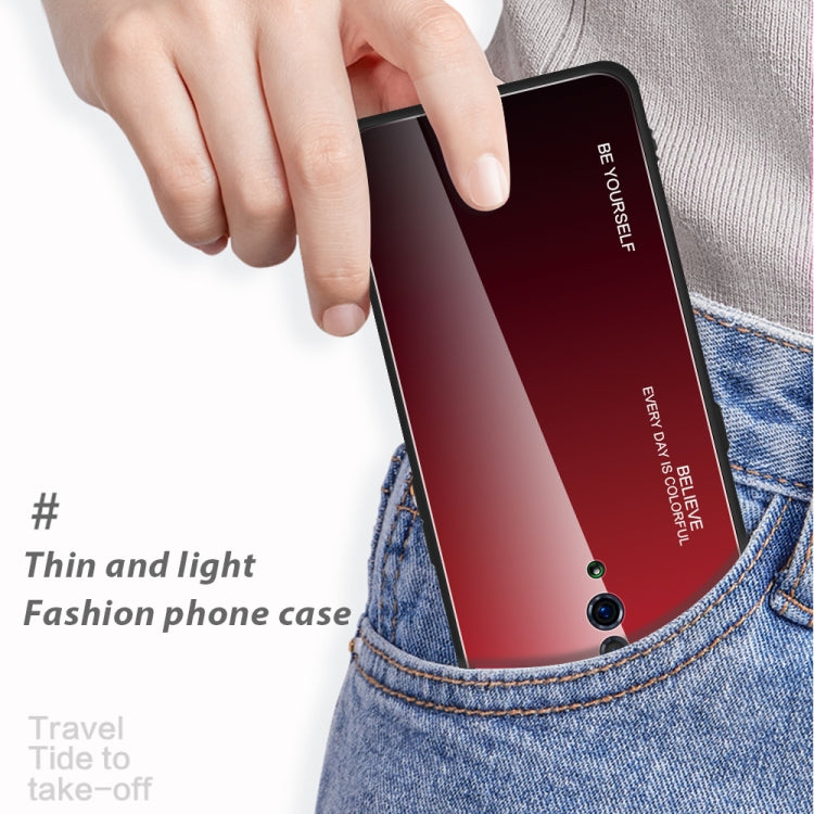 For OPPO Reno Gradient Color Glass Case