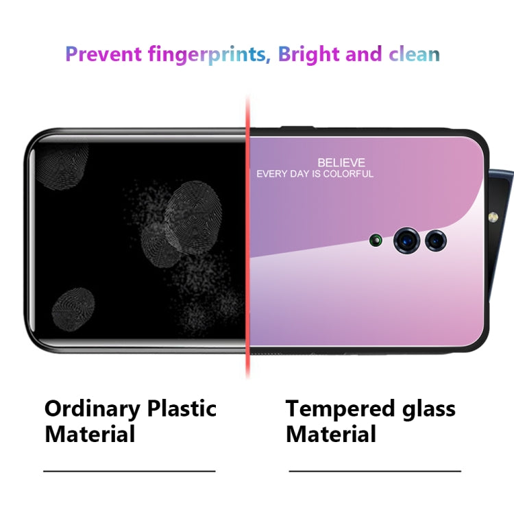 For OPPO Reno Gradient Color Glass Case