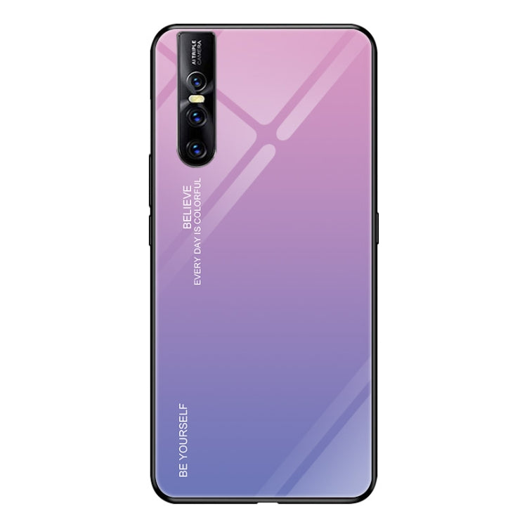 For VIVO V15 Pro Gradient Color Glass Case