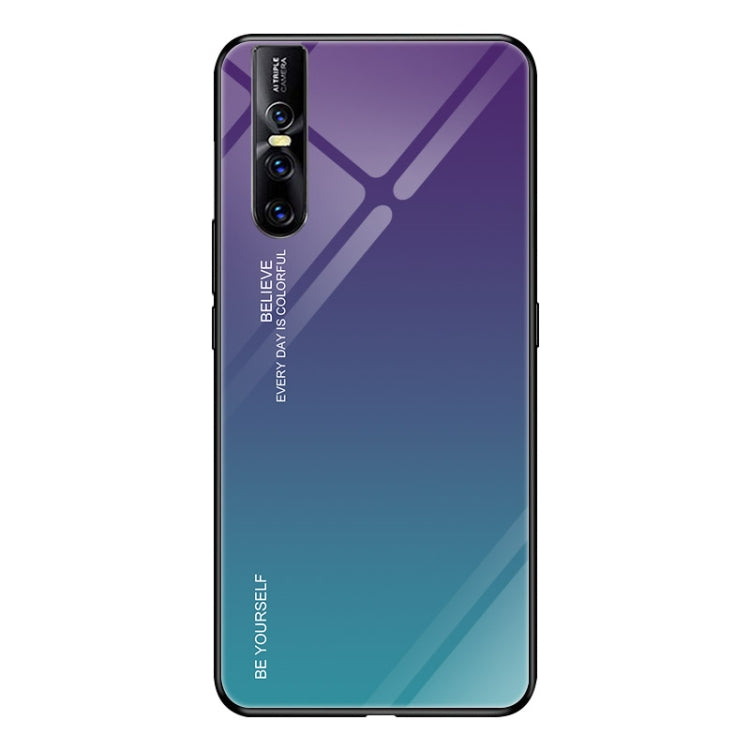 For VIVO V15 Pro Gradient Color Glass Case