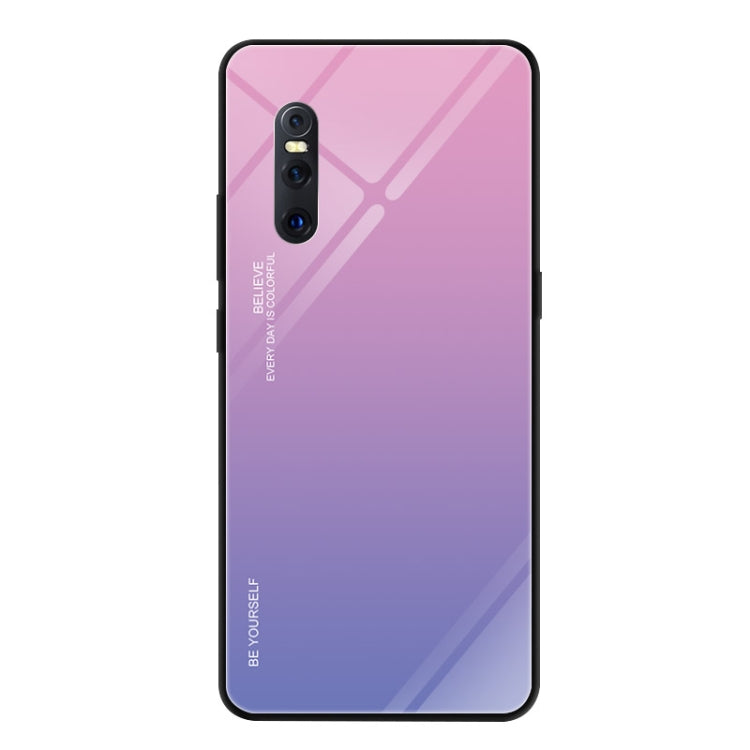 For VIVO X27 Gradient Color Glass Case