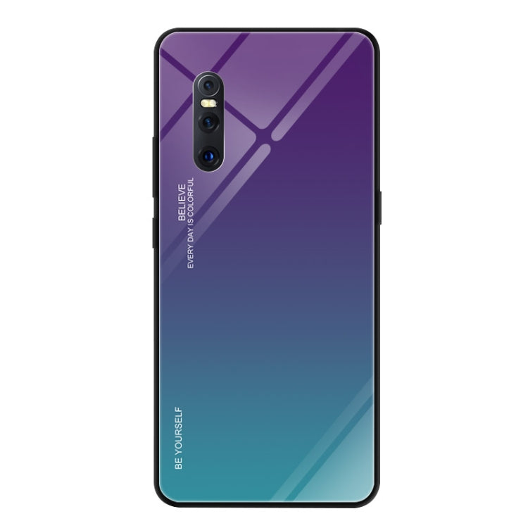 For VIVO X27 Gradient Color Glass Case