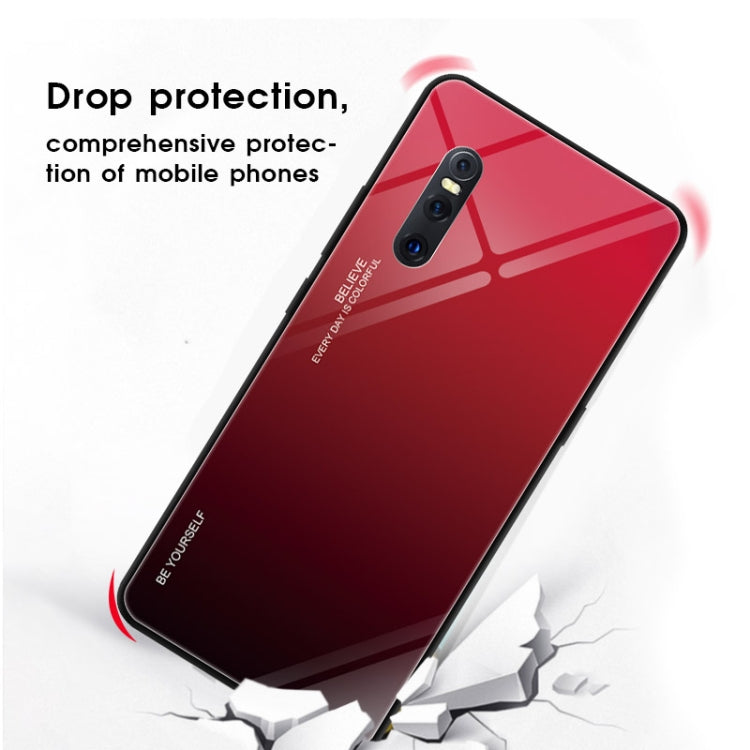 For VIVO X27 Gradient Color Glass Case