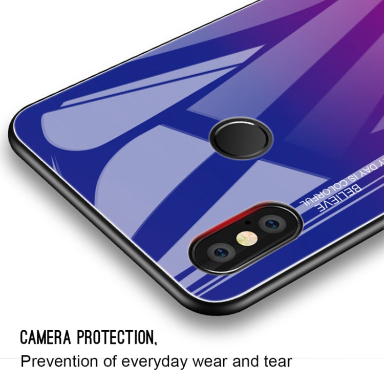 For Xiaomi Redmi Note 5 Pro Gradient Color Glass Case