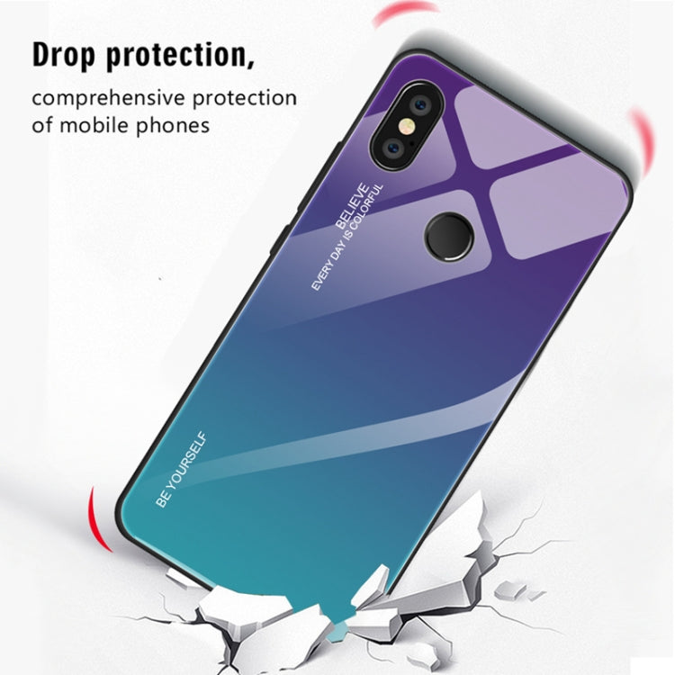 For Xiaomi Redmi Note 5 Pro Gradient Color Glass Case