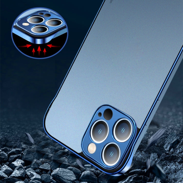 For iPhone 12 Pro Max Electroplating Matte PC Phone Case