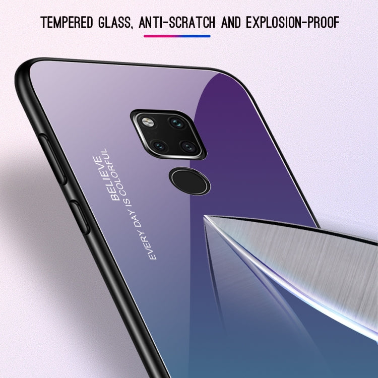 For Huawei Mate 20 Gradient Color Glass Case