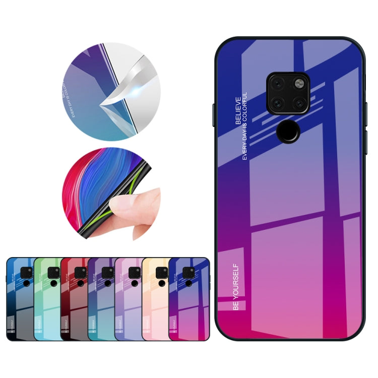For Huawei Mate 20 Gradient Color Glass Case