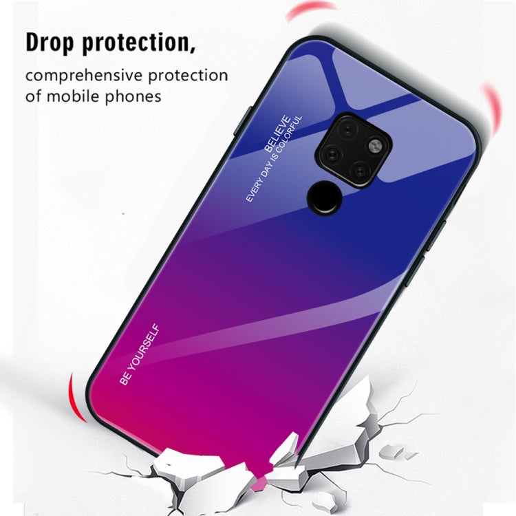 For Huawei Mate 20 Gradient Color Glass Case
