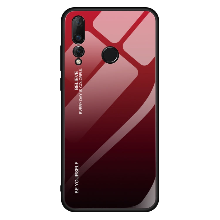 For Huawei Nova 4 Gradient Color Glass Case
