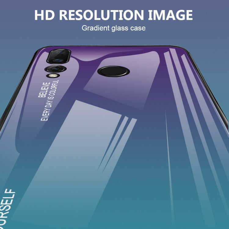 For Huawei Nova 4 Gradient Color Glass Case