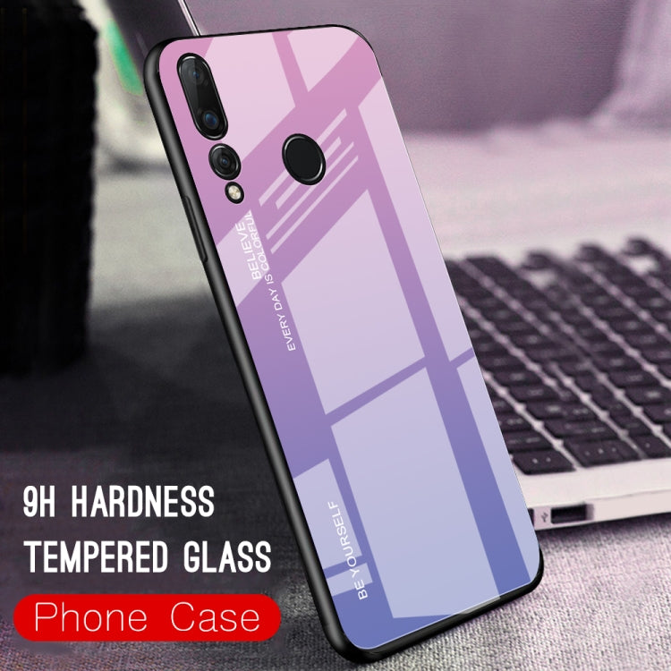 For Huawei Nova 4 Gradient Color Glass Case