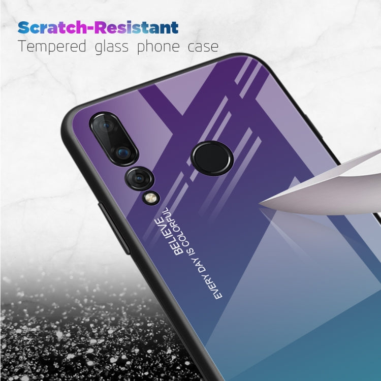 For Huawei Nova 4 Gradient Color Glass Case