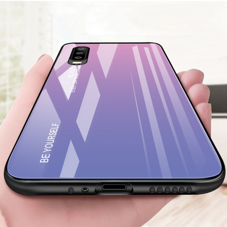 For Huawei P30 Gradient Color Glass Case