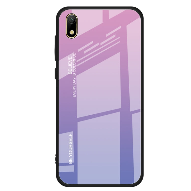 For Huawei Y5 (2019) Gradient Color Glass Case