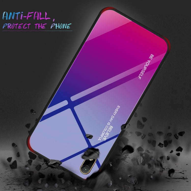 For Huawei Y5 (2019) Gradient Color Glass Case