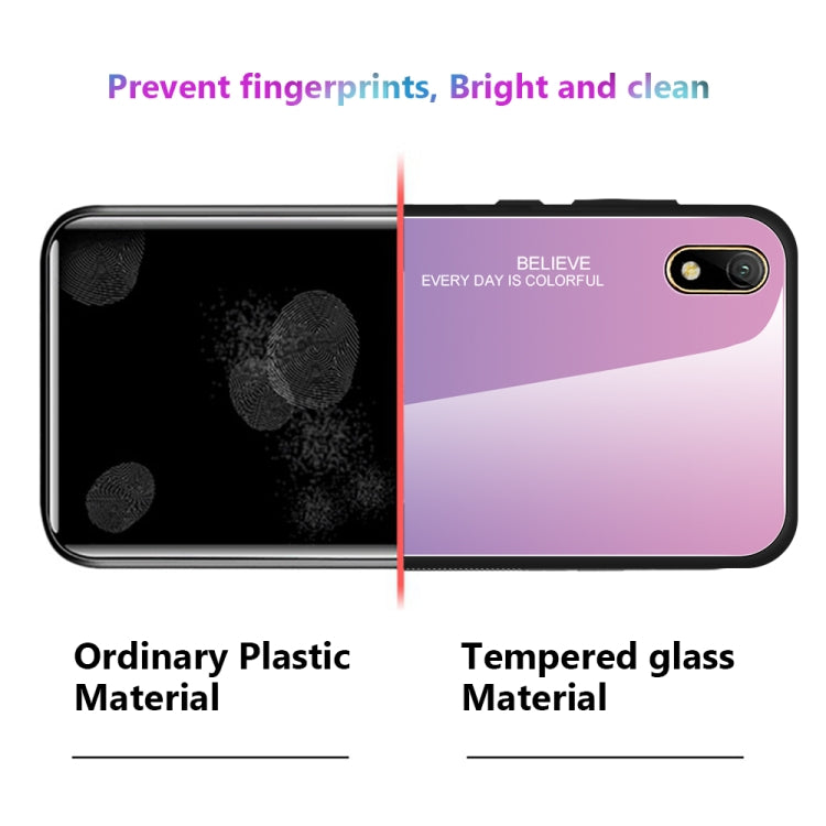 For Huawei Y5 (2019) Gradient Color Glass Case