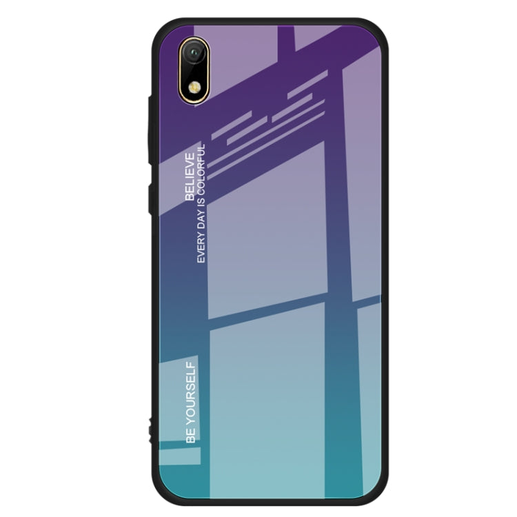 For Huawei Y5 (2019) Gradient Color Glass Case