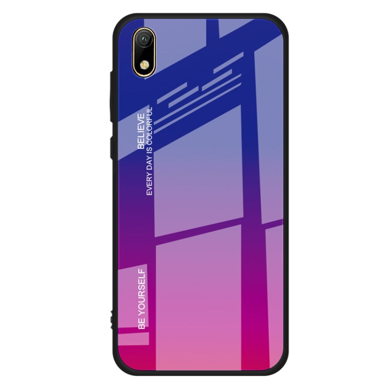 For Huawei Y5 (2019) Gradient Color Glass Case