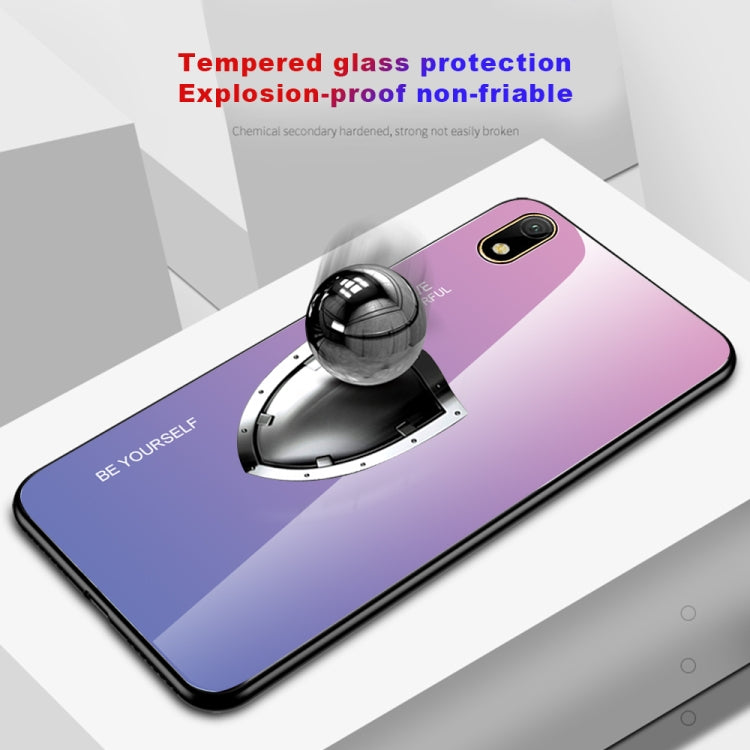 For Huawei Y5 (2019) Gradient Color Glass Case
