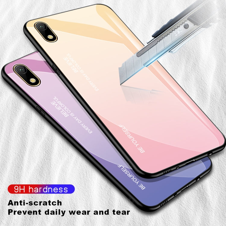 For Huawei Y5 (2019) Gradient Color Glass Case