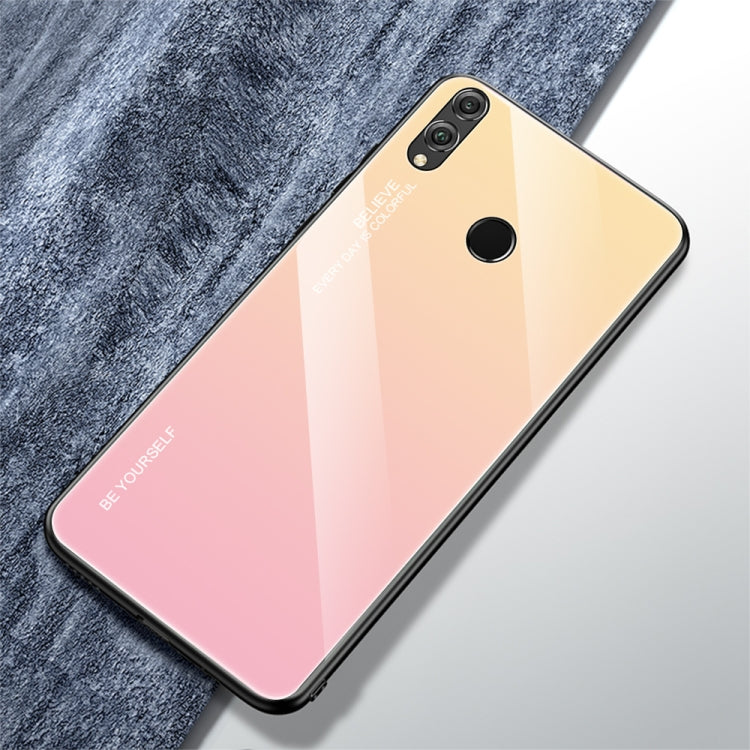 For Huawei Honor 8X Gradient Color Glass Case