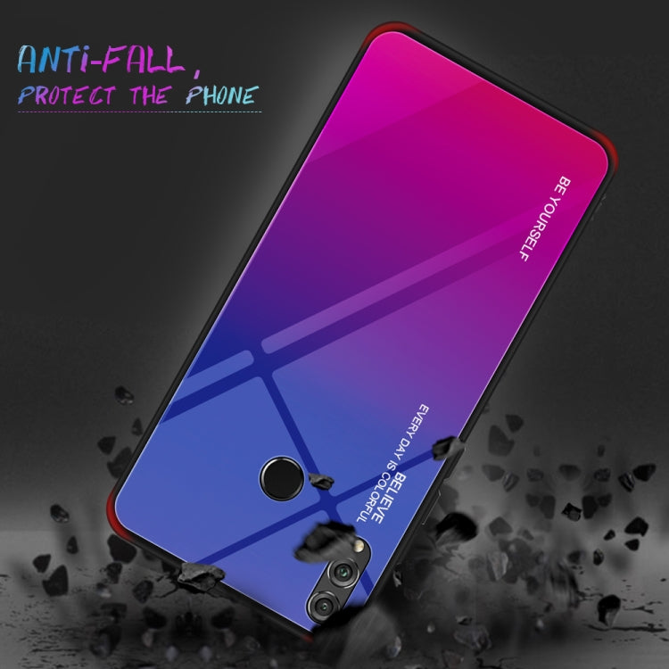 For Huawei Honor 8X Gradient Color Glass Case