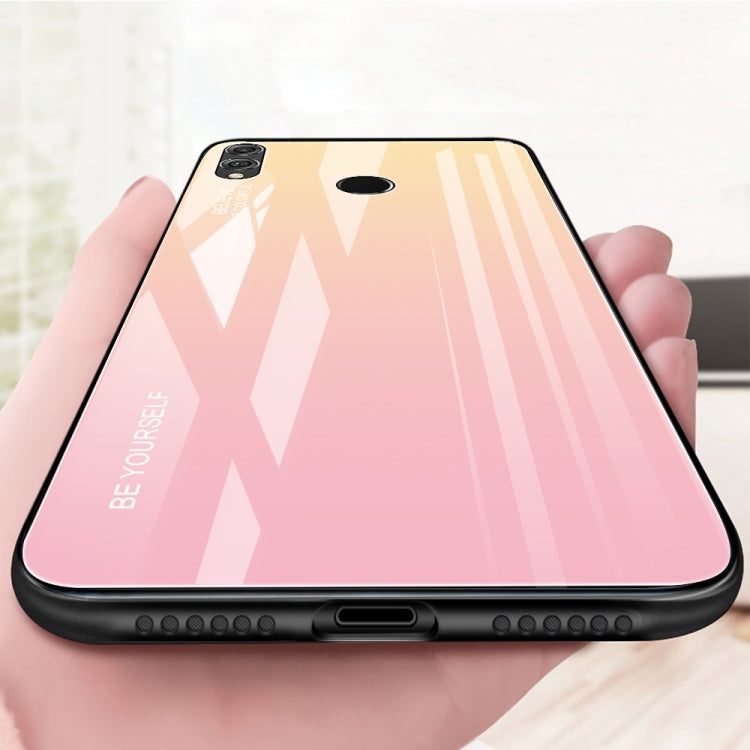 For Huawei Honor 8X Gradient Color Glass Case