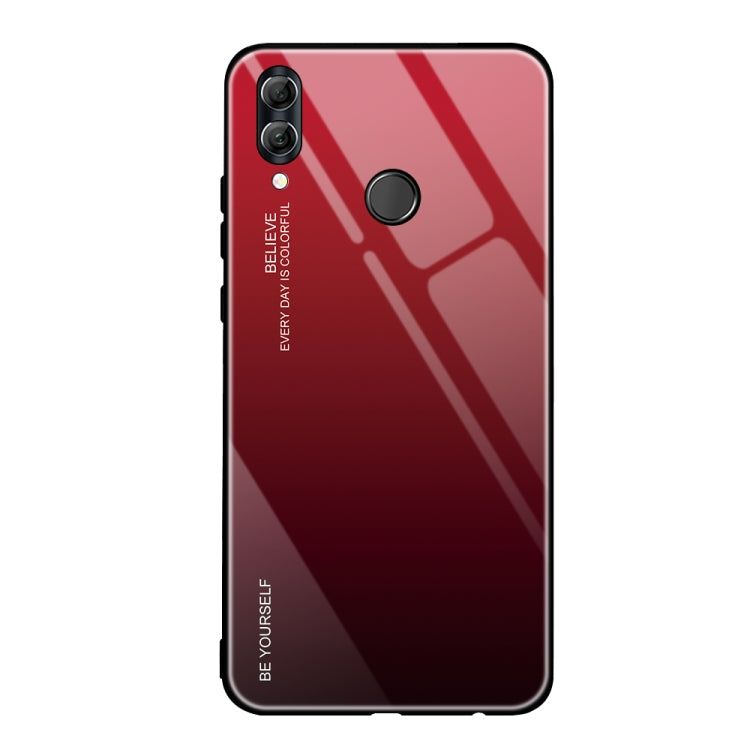 For Huawei Honor 10 Lite Gradient Color Glass Case