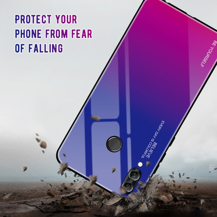 For Huawei Honor 10 Lite Gradient Color Glass Case