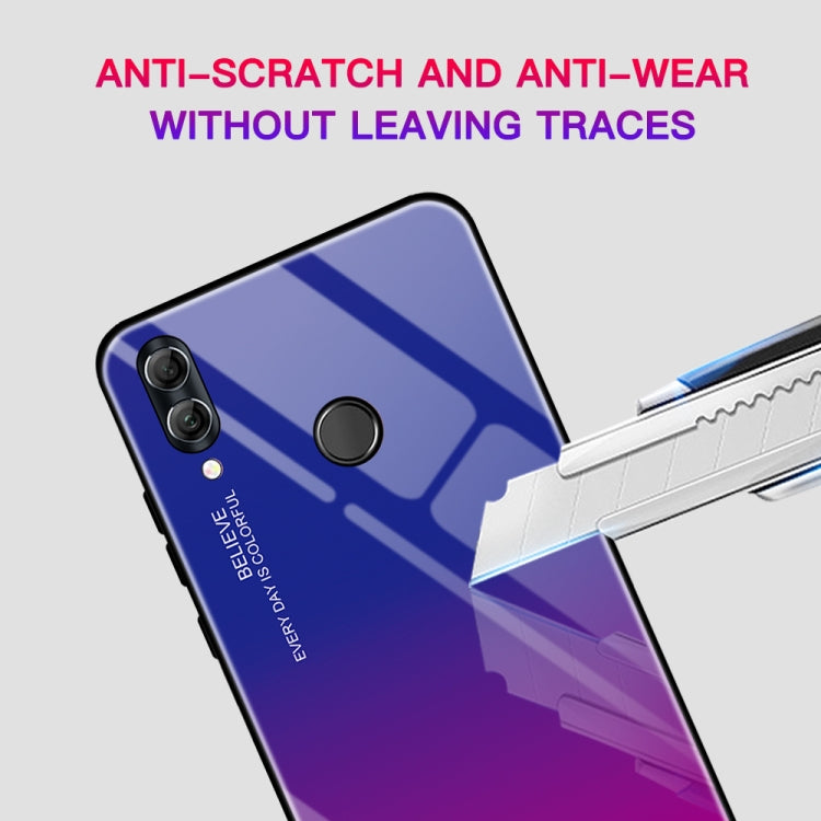 For Huawei Honor 10 Lite Gradient Color Glass Case