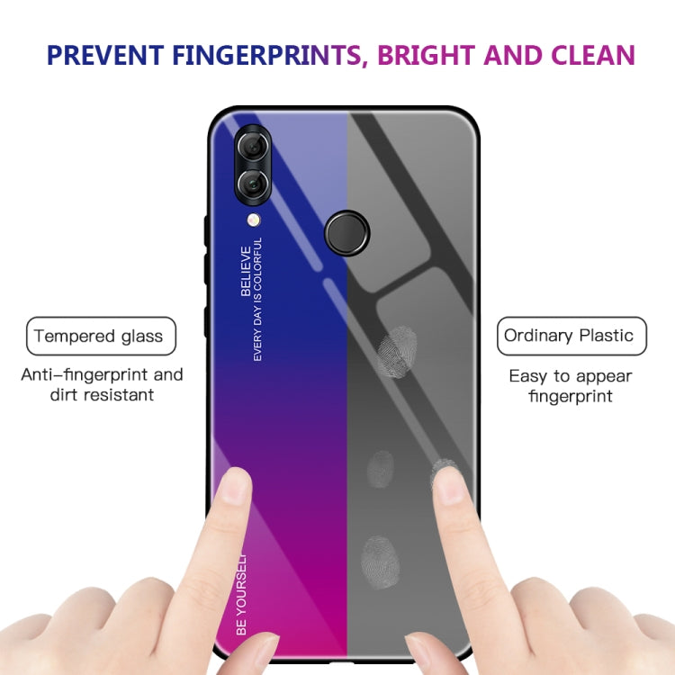 For Huawei Honor 10 Lite Gradient Color Glass Case