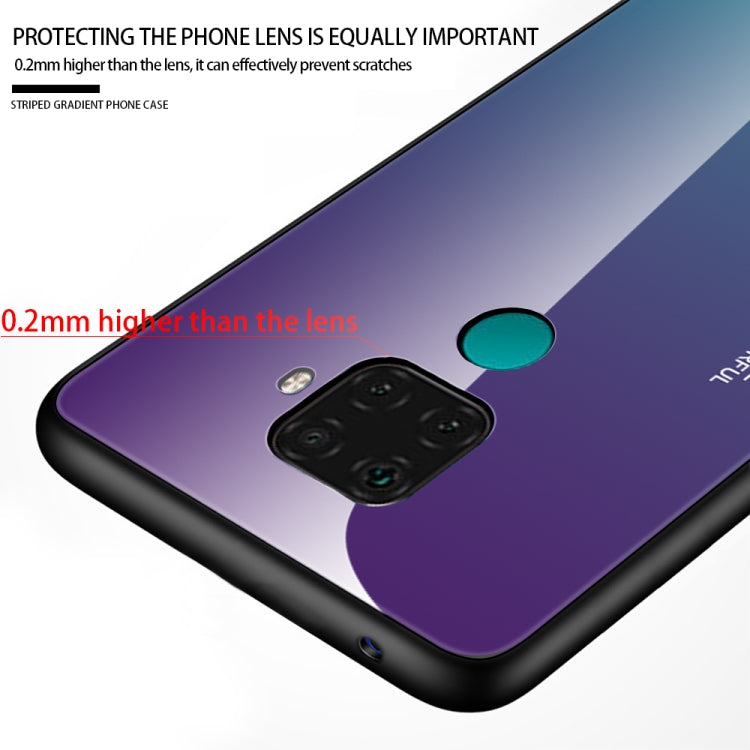 For Huawei Nova 5i Pro / Mate 30 Lite Gradient Color Glass Case