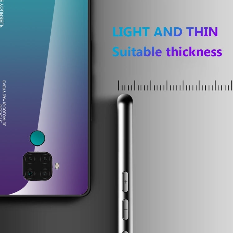 For Huawei Nova 5i Pro / Mate 30 Lite Gradient Color Glass Case