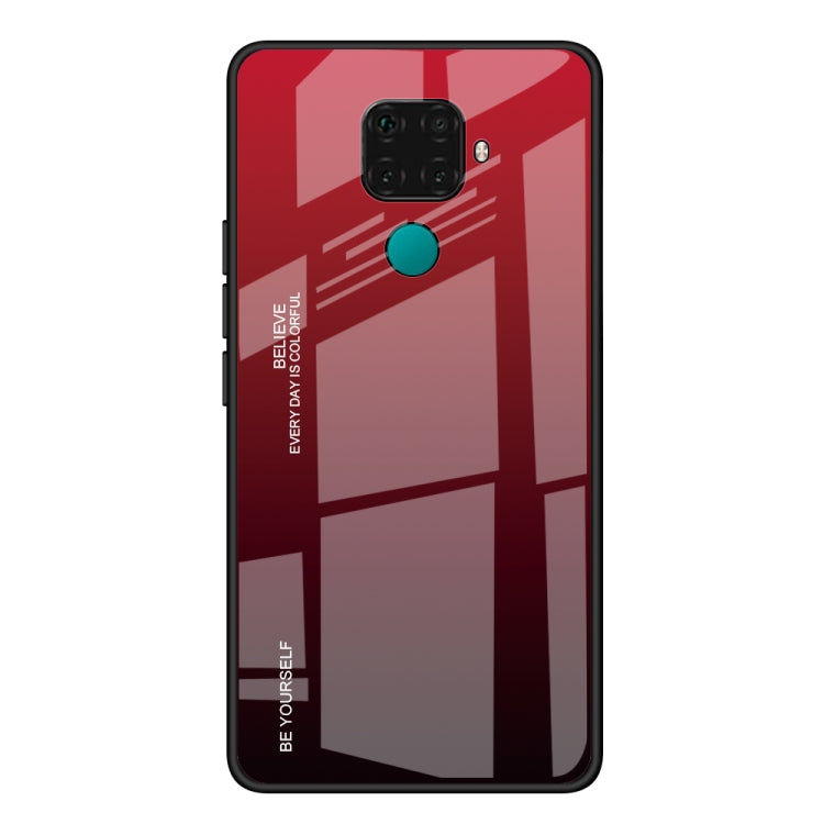 For Huawei Nova 5i Pro / Mate 30 Lite Gradient Color Glass Case