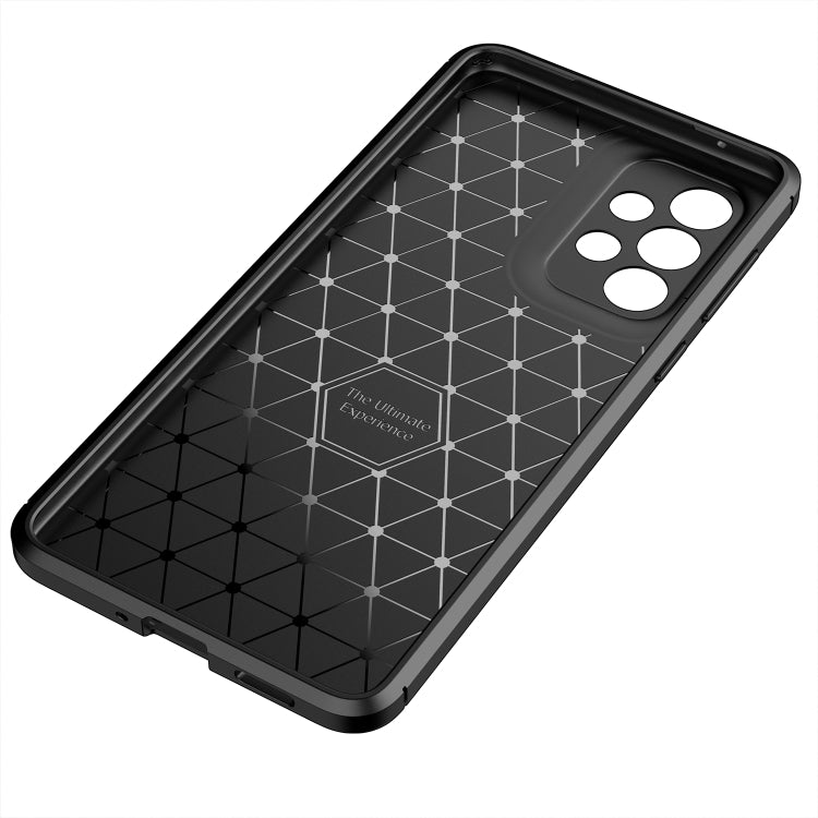 For Samsung Galaxy A33 5G Carbon Fiber Texture Shockproof TPU Phone Case