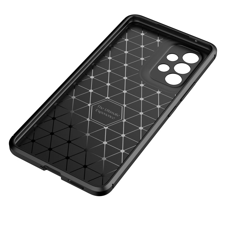 For Samsung Galaxy A53 5G Carbon Fiber Texture Shockproof TPU Phone Case