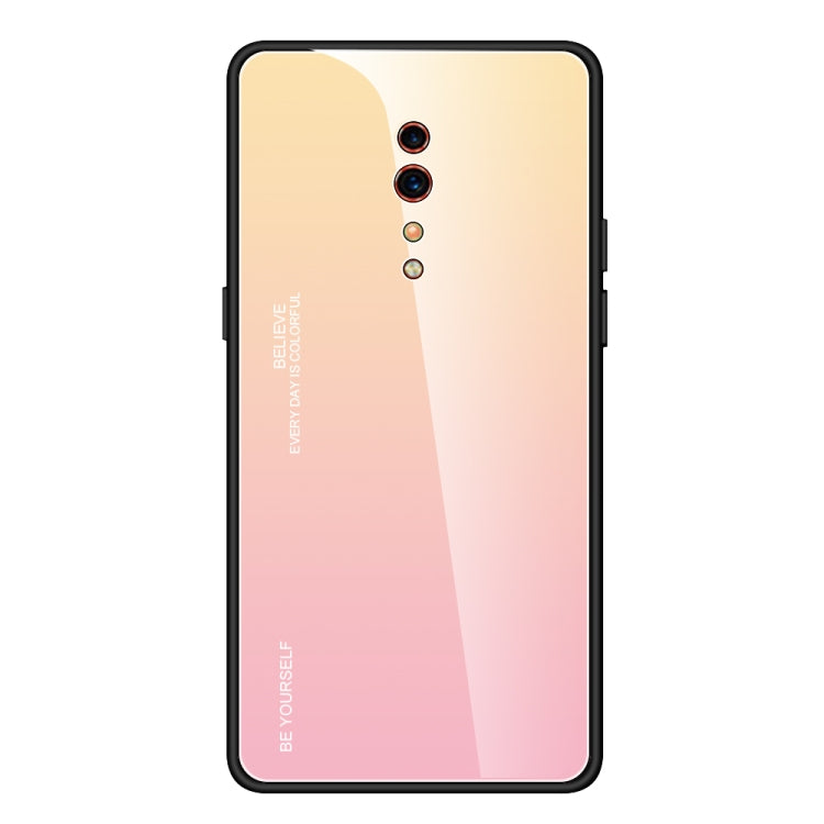 For OPPO Reno Z Gradient Color Glass Case