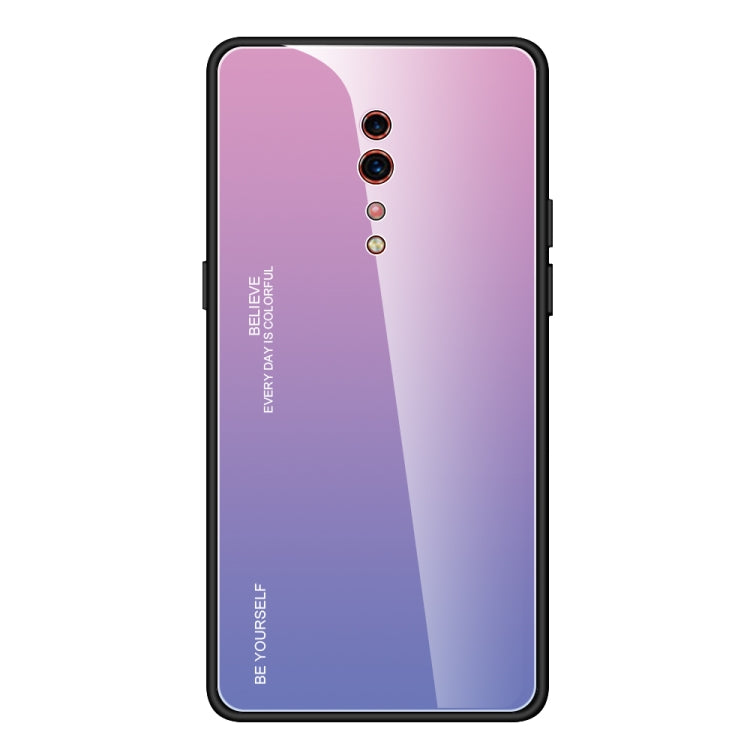 For OPPO Reno Z Gradient Color Glass Case