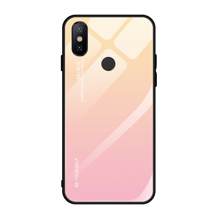 For Xiaomi Mi Max 3 Gradient Color Glass Case