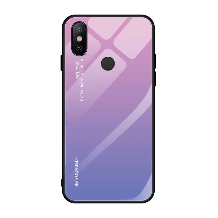 For Xiaomi Mi Max 3 Gradient Color Glass Case