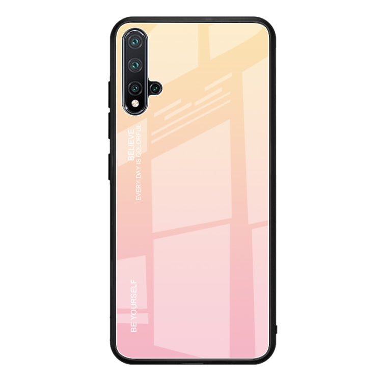 For Huawei Nova 5 / Nova 5 Pro Gradient Color Glass Case