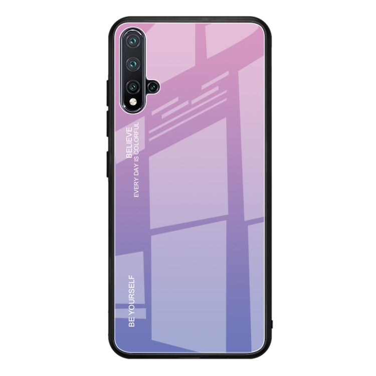 For Huawei Nova 5 / Nova 5 Pro Gradient Color Glass Case