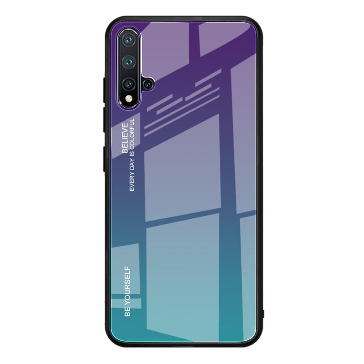 For Huawei Nova 5 / Nova 5 Pro Gradient Color Glass Case