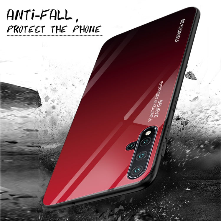 For Huawei Nova 5 / Nova 5 Pro Gradient Color Glass Case