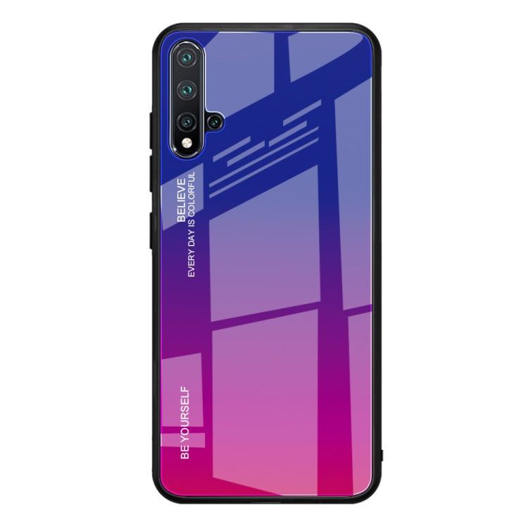 For Huawei Nova 5 / Nova 5 Pro Gradient Color Glass Case