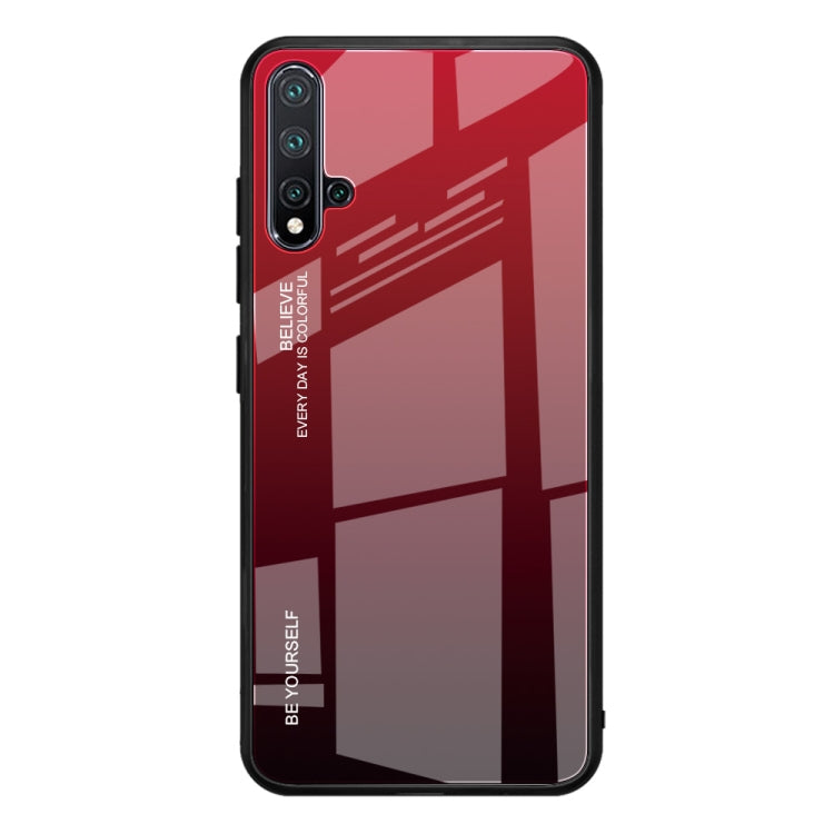 For Huawei Nova 5 / Nova 5 Pro Gradient Color Glass Case