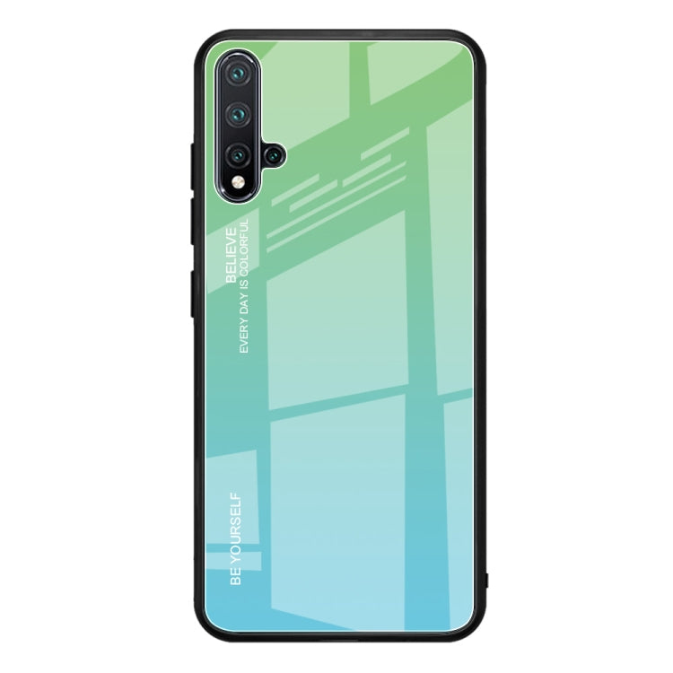 For Huawei Nova 5 / Nova 5 Pro Gradient Color Glass Case