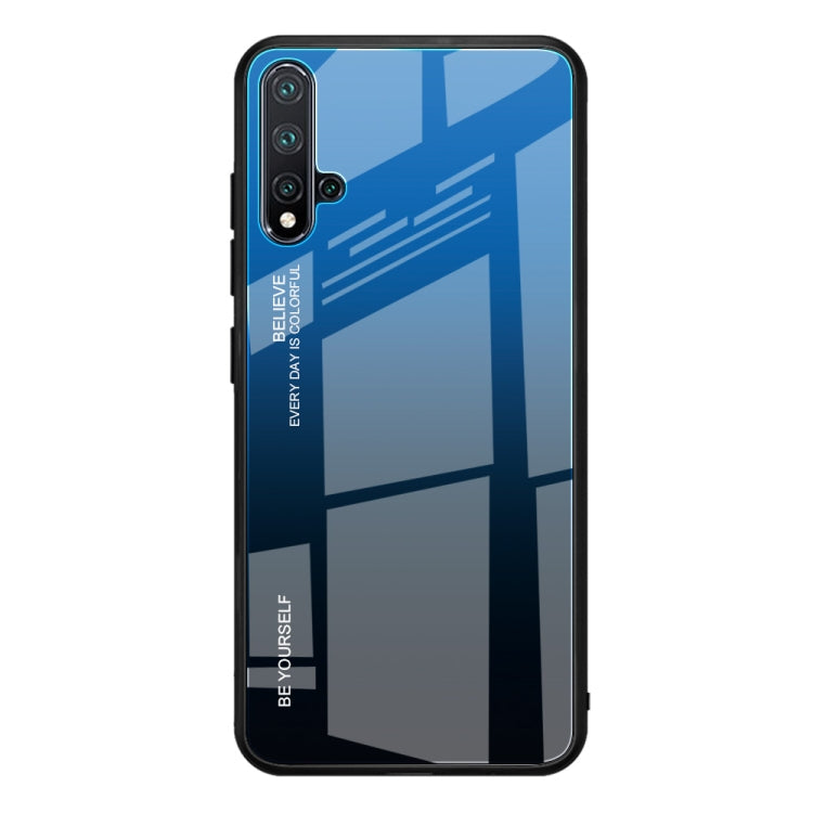 For Huawei Nova 5 / Nova 5 Pro Gradient Color Glass Case