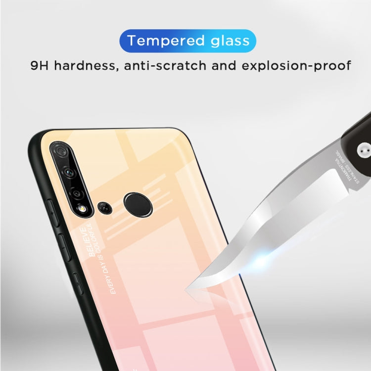 For Huawei Nova 5i / P20 Lite 2019 Gradient Color Glass Case